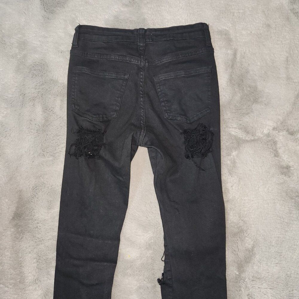 NOUVEAU HIGH WAISTED FLARE JEANS Size 5- Black - Picture 7 of 7